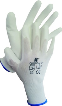 POLY-PU300 polyesterové rukavice máčené v PU,EN388(3131X)