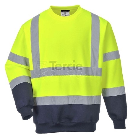 B306 HiVis mikina dvoubarevná,EN ISO 20471 Třída 3