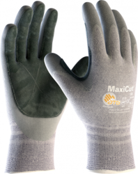 MaxiCut® Oil™ 34-470LP rukavice protiřezné NBR povrstvení s kůží EN 388:2016 (4.4.4.4.D)