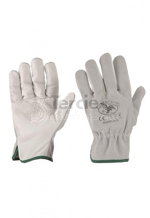 50/50TOP celokožené rukavice z hovězí lícovky a štípenky,EN388(2132X),EN407(412X4X)