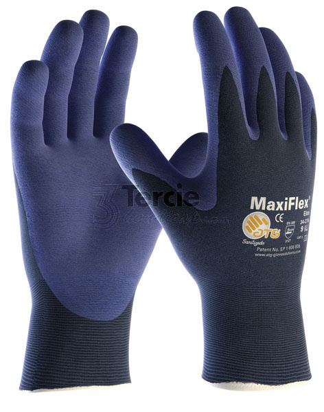 MaxiFlex® Elite™ 34-274 ATG® pracovní rukavice nylonová 18gg s NBR nitrilovým nánosem,EN388(4121A)
