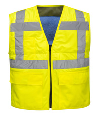 CV02 HiVis chladící vesta,EN ISO 20471 Třída 2