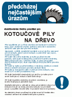 Pravidla bezpečnosti práce pro kotoučové pily na dřevo,A3,plast