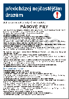 Pravidla bezpečné práce pro pásové pily, A3, plast