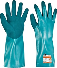 IMMER nitrilové rukavice odolné chemikáliím,35cm manžeta,EN 388:2016 (4.3.4.3.D.),EN 407 (X.1.X.X.X.X.)
