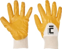 HARRIER YELLOW rukavice bavlněné 3/4 máčené ve žlutém nitrilu EN 388:2016 (4111X)