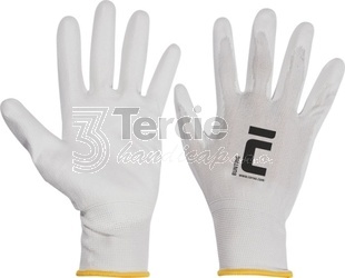 BUNTING WHITE nylonové rukavice máčené v PU,EN 388:2016 (4131X)