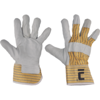CROW rukavice kombinované hovězí lícovka BA,EN388(2121X)
