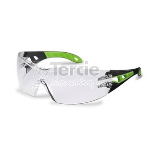 Brýle uvex pheos 9192225,PC zorník čirý/UV 2C-1,2; SV excellence, stranice černá/zelená