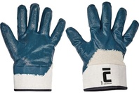 RUFF rukavice polomáčené v nitrilu s manžetou,EN388(4211X)