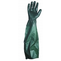 UNIVERSAL PVC modré vel.10" hladké,délka 65 cm,EN388(4121),EN374(AFJKL)