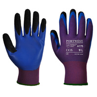 A175 Duo-Flex polyesterová rukavice s dvojitým latexovým máčením,EN388 (2021X)