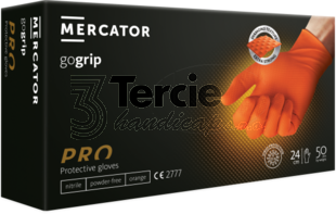 MERCATOR® gogrip orange nitrilové rukavice jednorázové(BOX=50ks)