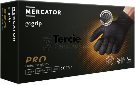 MERCATOR® gogrip black nitrilové rukavice jednorázové(BOX=50ks)