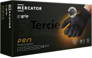 MERCATOR® gogrip black nitrilové rukavice jednorázové(BOX=50ks)