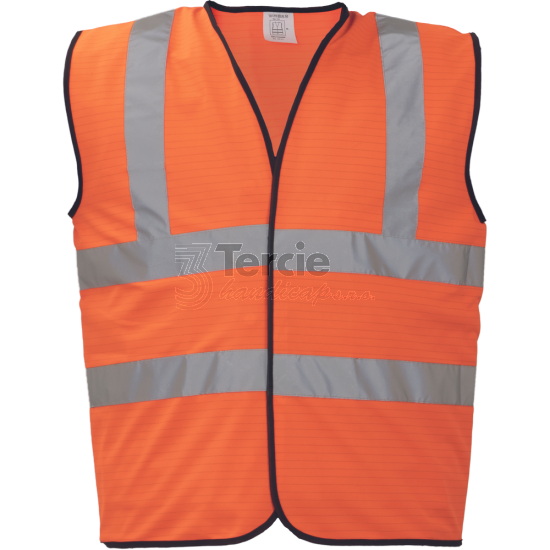 LYNX ESD reflexní vesta oranžová,vel.L,EN ISO 20471(Třída 2),EN 61340-5-1,EN ISO 13688