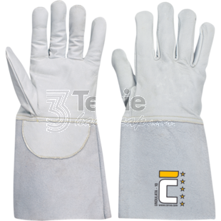 UNDULATA svářečská rukavice,lícová kozinka,štípaná kozinka,KEVLAR,EN388(2132X),EN407(41XX4X),EN12477(Typ B)