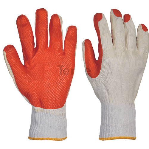 REDWING pletené rukavice PES/BA s vrstvou latexu,EN388(3243X)