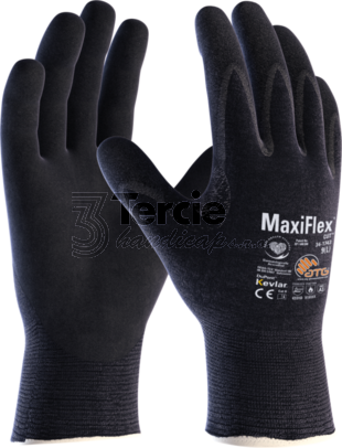 MaxiFlex® Cut™ 34-1743 ATG® úpletové rukavice povrstvené NBR nitrilem,EN388(4331D),EN407(X1XXXX)