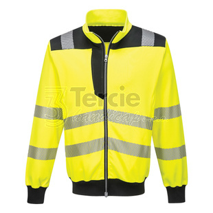 PW370 Hi-Vis mikina,EN ISO 20471 (Třída 2 Sizes S-M;Třída 3 Sizes L-5XL)