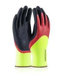 PETRAX DOUBLE rukavice nylonové povrstvené latexem,EN388(2141X),EN407(X2XXXX)