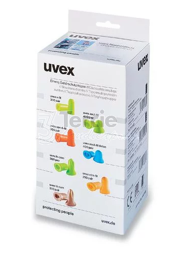 uvex x-fit,zátky do uší,náhradní balení SNR 37 dB (BAL=300párů)
