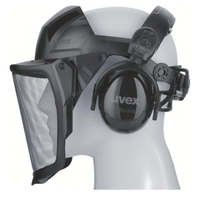 uvex pheos faceguard mřížkový štít s mušlovými chrániči K1P SNR:28 dB,EN1731:2006 F CE,EN1731
