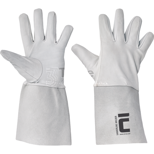 SANDERLING WELDER svářečské rukavice z jemné lícové kůže,manžeta štípenka,EN388(1111X);EN407(31XX3X),TYPE B