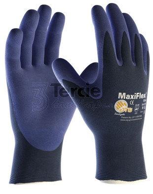 MaxiFlex® Elite™ 34-274 ATG® s prodejní etiketou,pracovní rukavice nylonová 18gg s NBR nitrilovým nánosem,EN388(4121A)