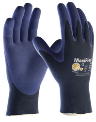 MaxiFlex® Elite™ 34-274 ATG® s prodejní etiketou,pracovní rukavice nylonová 18gg s NBR nitrilovým nánosem,EN388(4121A)