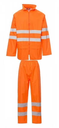 HI-VIS RAINSET komplet proti dešti potažený PU vrstvou
