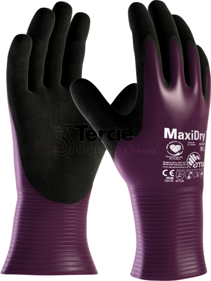MaxiDry® 56-426 ATG® pracovní rukavice máčené NBR nitrilem EN 388(4111A)