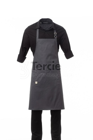 BISTROT zástěra multifunkční unisex s nastavitelným laclem pomocí přezky,80x83cm