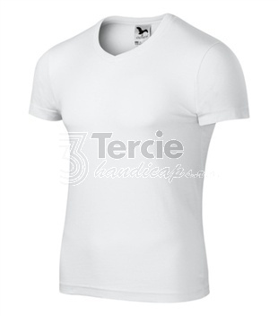 SLIM FIT V-NECK triko pánské,krátký rukáv