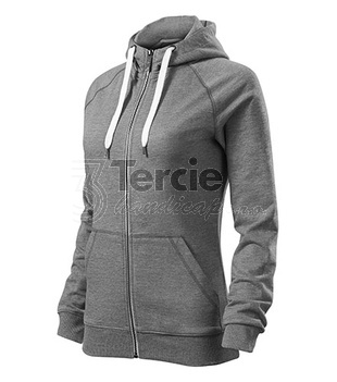 VOYAGE tmavě šedý melír,vel.2XL,mikina dámská