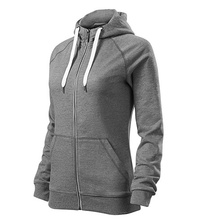 VOYAGE tmavě šedý melír,vel.2XL,mikina dámská