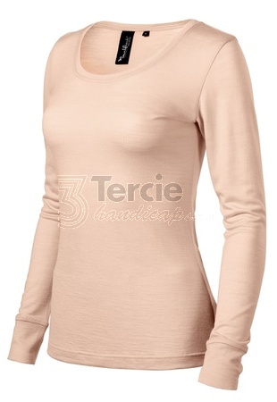 MERINO RISE LS cameo,vel.M,triko dámské,dlouhý rukáv