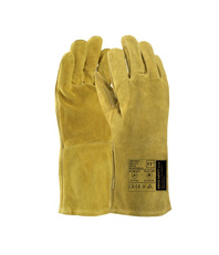 ARDON®4MIG GOLD svářečské rukavice z hovězí štípenky,EN388(3144X),EN407(413X4X),EN12477 (Typ A)
