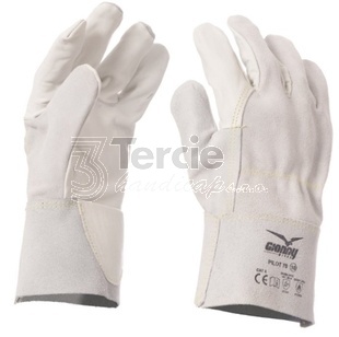 PILOT 70 rukavice celokožená z hovězí lícovky,hřbet z hovězí štípenky,EN388(2122X),EN407(412XXX)