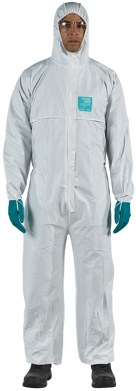 Ansell® AlphaTec® 2000 STANDARD model 111 ochranná kombinéza bílá,typ 6B,5B,kategorie CE III