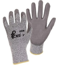 CITA I pletené protipořezové rukavice povrstvené PU,EN388(4343C)