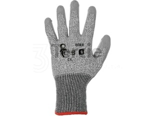 CITA II pletené protipořezové rukavice povrstvené PU,EN388(4X43D)