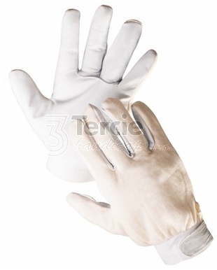 MECHANIK rukavice pracovní z lícové kozinky a bavlny,EN388(2111X)