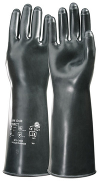 BUTOJECT 898 chemicky odolné rukavice z butylového kaučuku,EN374-1(Type A),(BCIKLM),EN16350,EN421