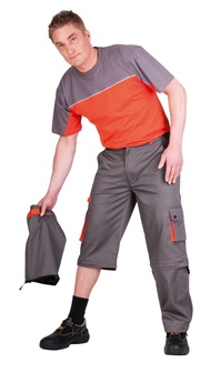 Monterkové pracovní kalhoty do pasu pánské DESMAN 2v1