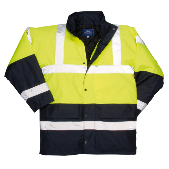 HiVis žlutá/navy modrá