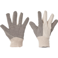 OSPREY vel.10" rukavice bavlněná s PVC terčíky,EN388(1X1XX)