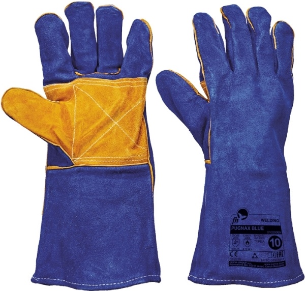 PUGNAX BLUE vel.10\" svářecí rukavice z hovězí štípenky - pugnax_blue_0102006999100.jpg