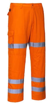PORTWEST® RT49 HiVis Band Combat oranžové kalhoty do pasu,EN ISO 20471 Třída 2 - RT49ORR.jpg