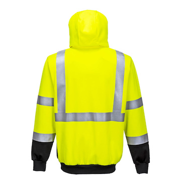 PORTWEST® B315 dvoubarevná Hi-Vis mikina s kapucí,EN ISO 20471 Třída 2 - B315YBR_R.jpg